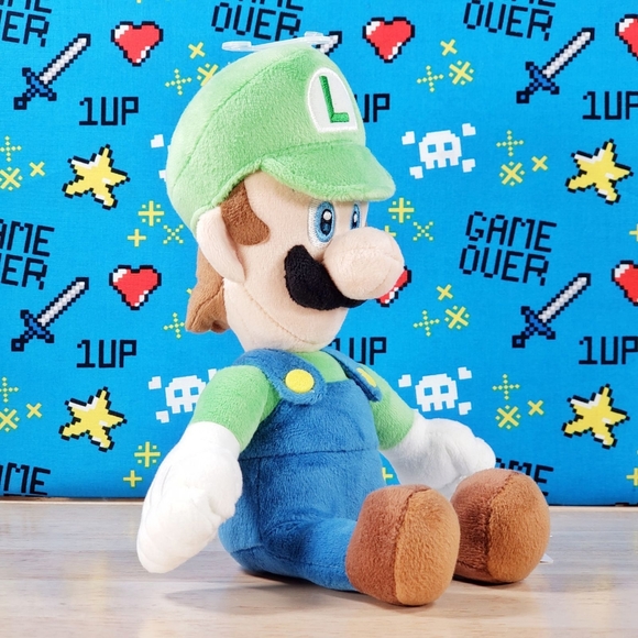 All Star Collection Super Mario LUIGI 8" #02 Nintendo Genuine Little Buddy Plush - Picture 2 of 12